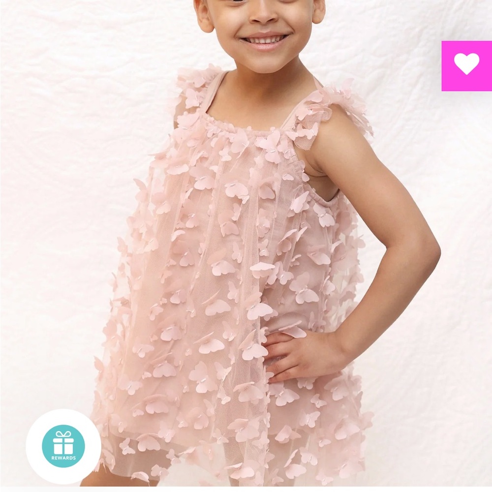 Blissful butterfly tulle dress